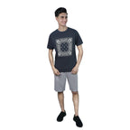 Giordano Men’s Slim Fit Cotton Bandana Print Tee - Premium Print Tee