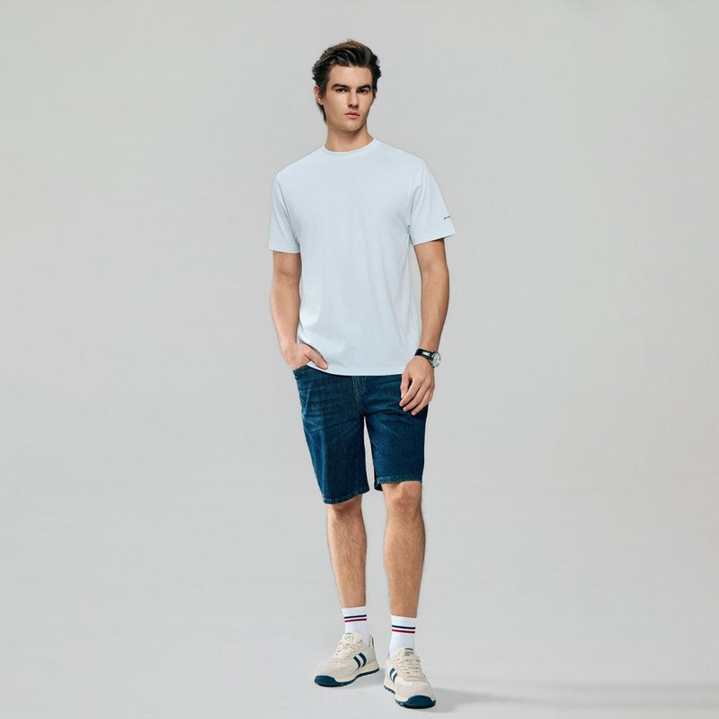 Giordano Men’s Slim Fit Cotton Crew Neck Tee - first_variant_option_2 Premium Tee for Giordano