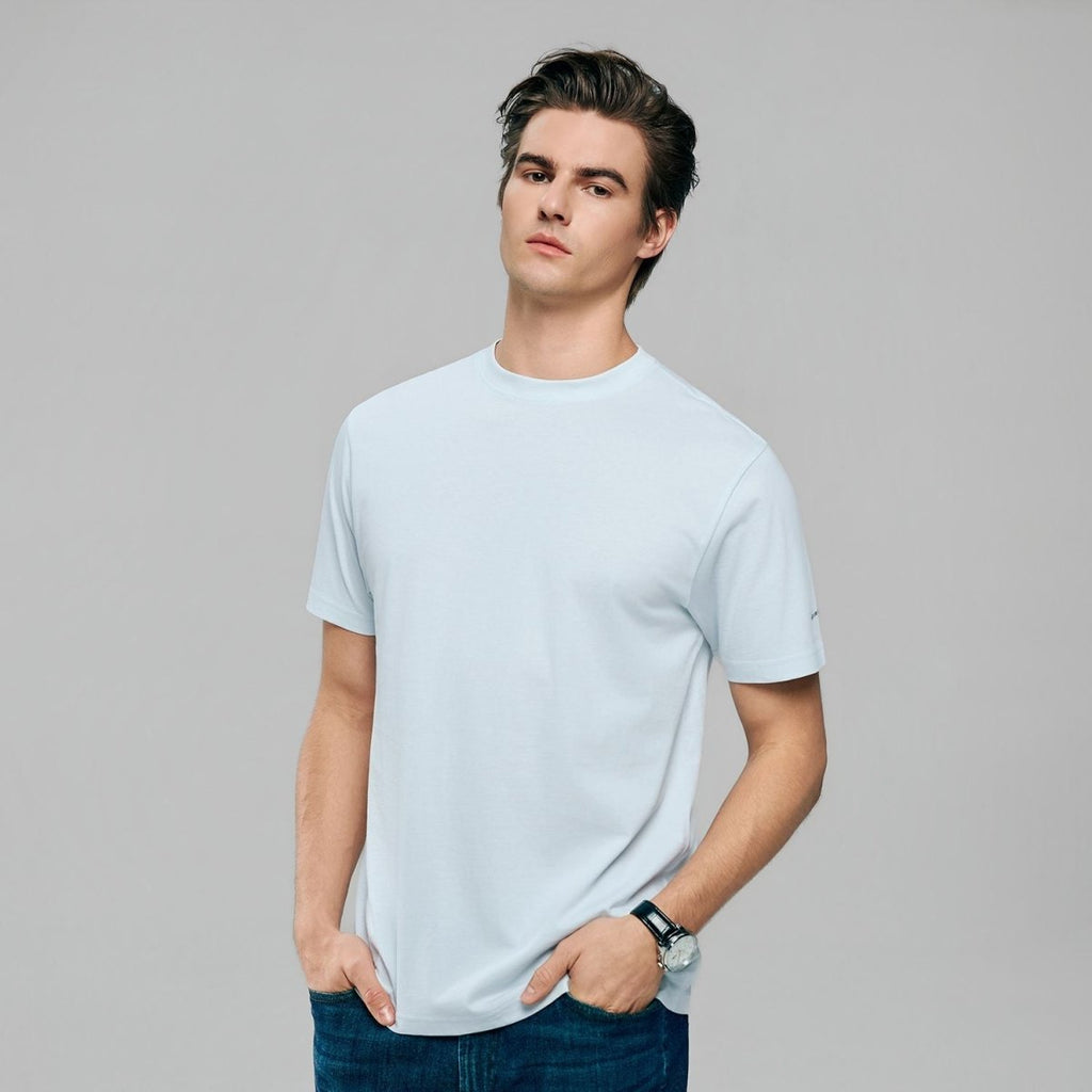 Giordano Men’s Slim Fit Cotton Crew Neck Tee - first_variant_option_2 Premium Tee for Giordano