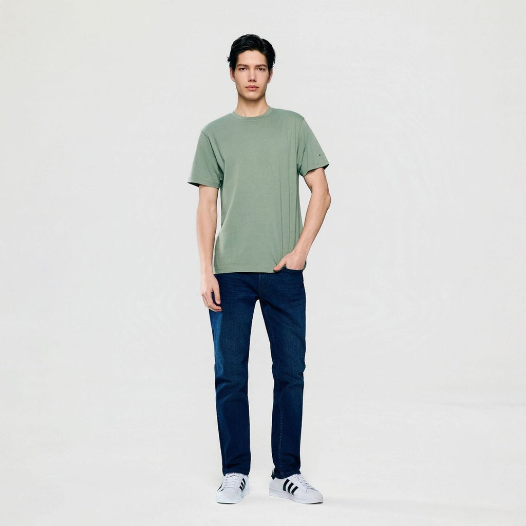 Giordano Men’s Slim Fit Cotton Crew Neck Tee - first_variant_option_2 Premium Tee for Giordano