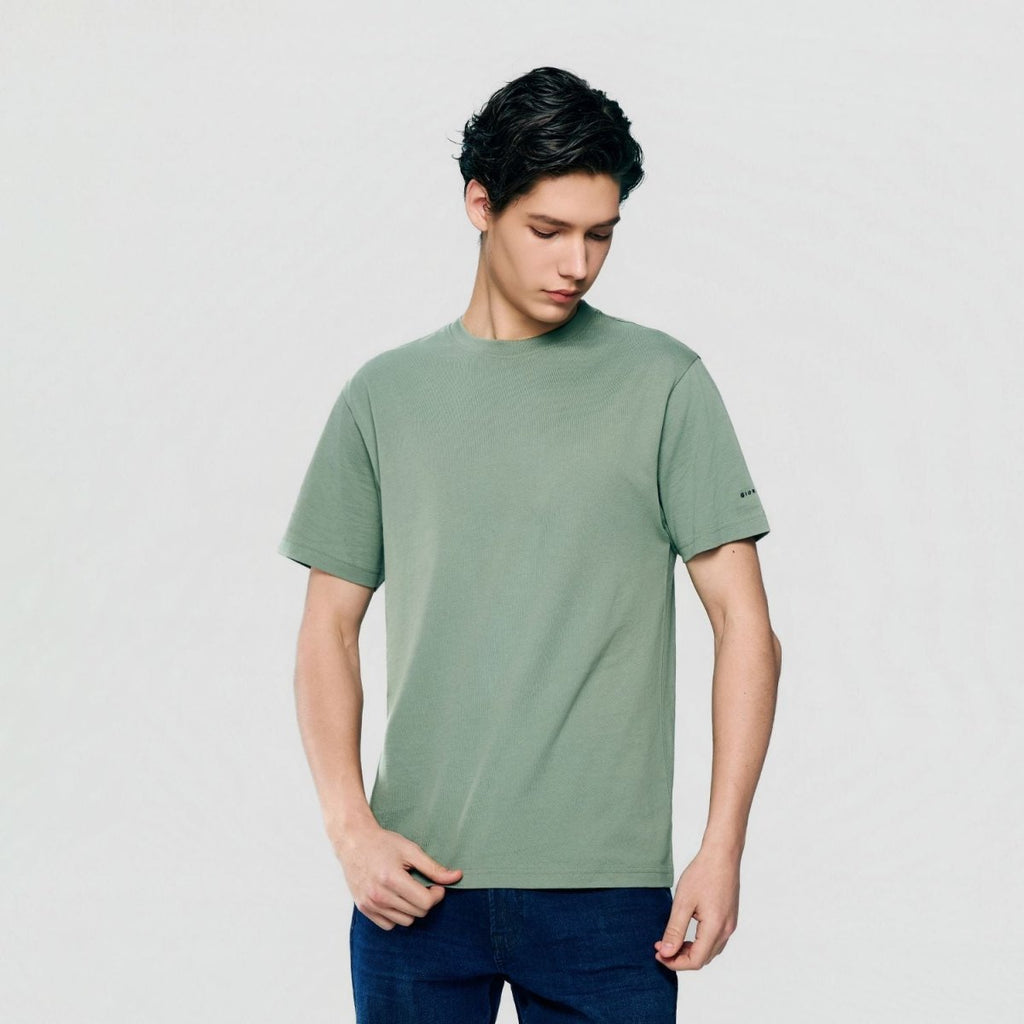 Giordano Men’s Slim Fit Cotton Crew Neck Tee - first_variant_option_2 Premium Tee for Giordano