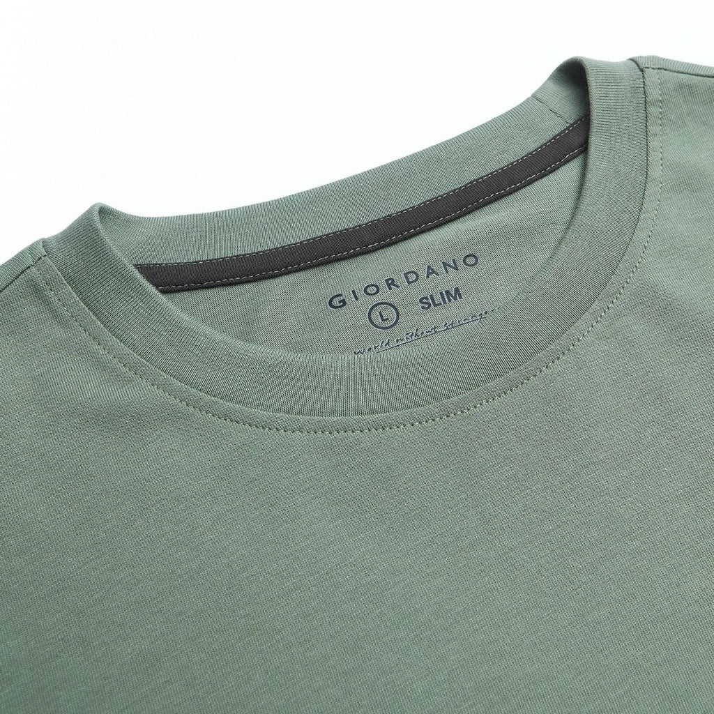 Giordano Men’s Slim Fit Cotton Crew Neck Tee - first_variant_option_2 Premium Tee for Giordano