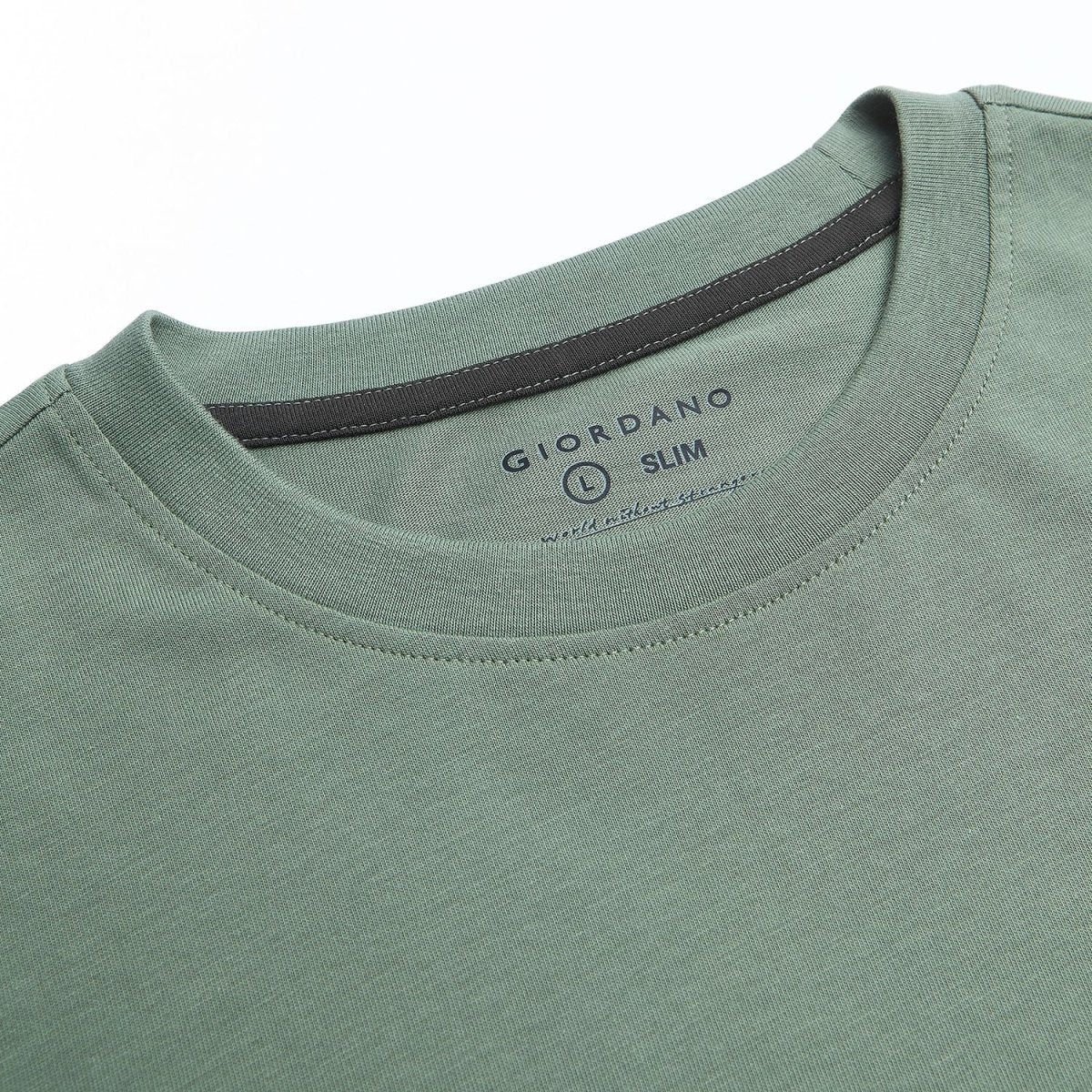 Giordano Men’s Slim Fit Cotton Crew Neck Tee - first_variant_option_2 Premium Tee for Giordano