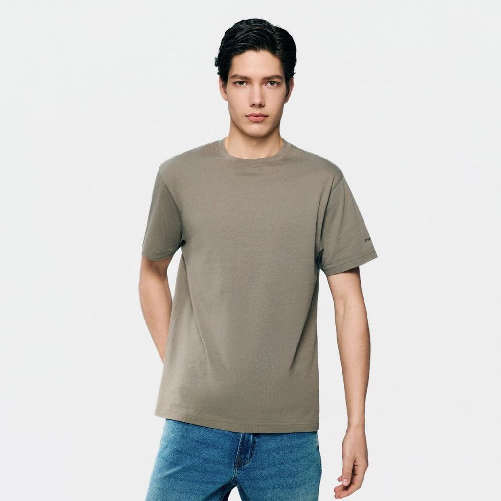 Giordano Men’s Slim Fit Cotton Crew Neck Tee - first_variant_option_2 Premium Tee for Giordano