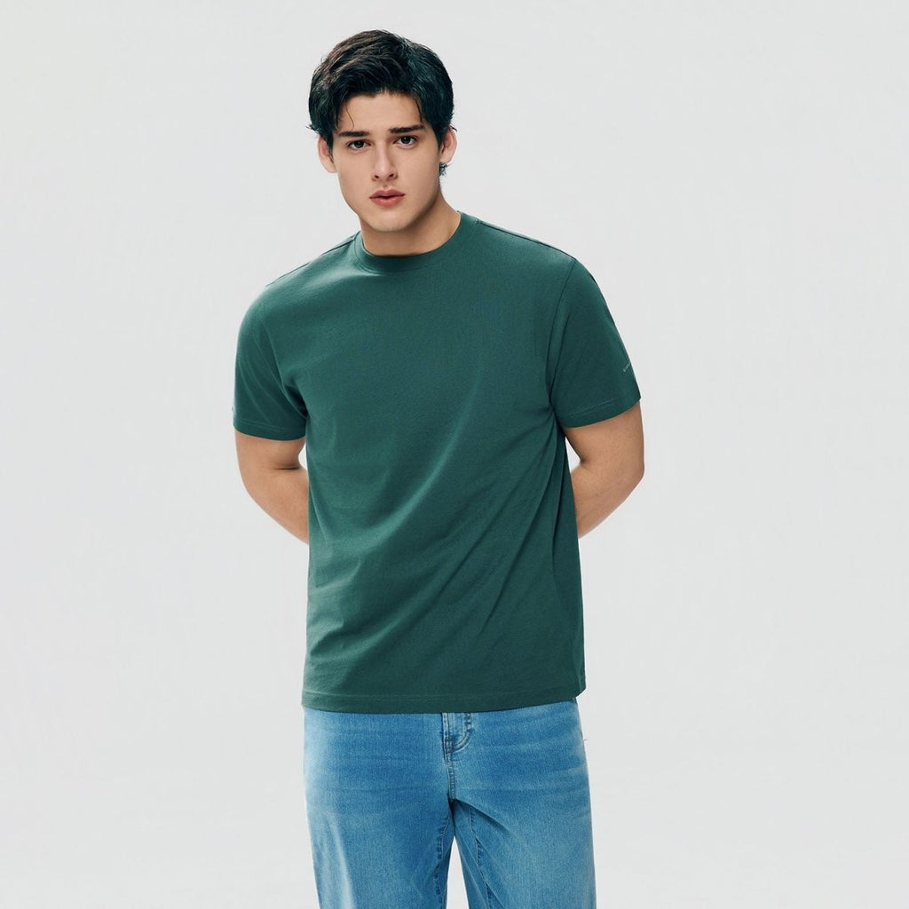 Giordano Men’s Slim Fit Cotton Crew Neck Tee - first_variant_option_2 Premium Tee for Giordano
