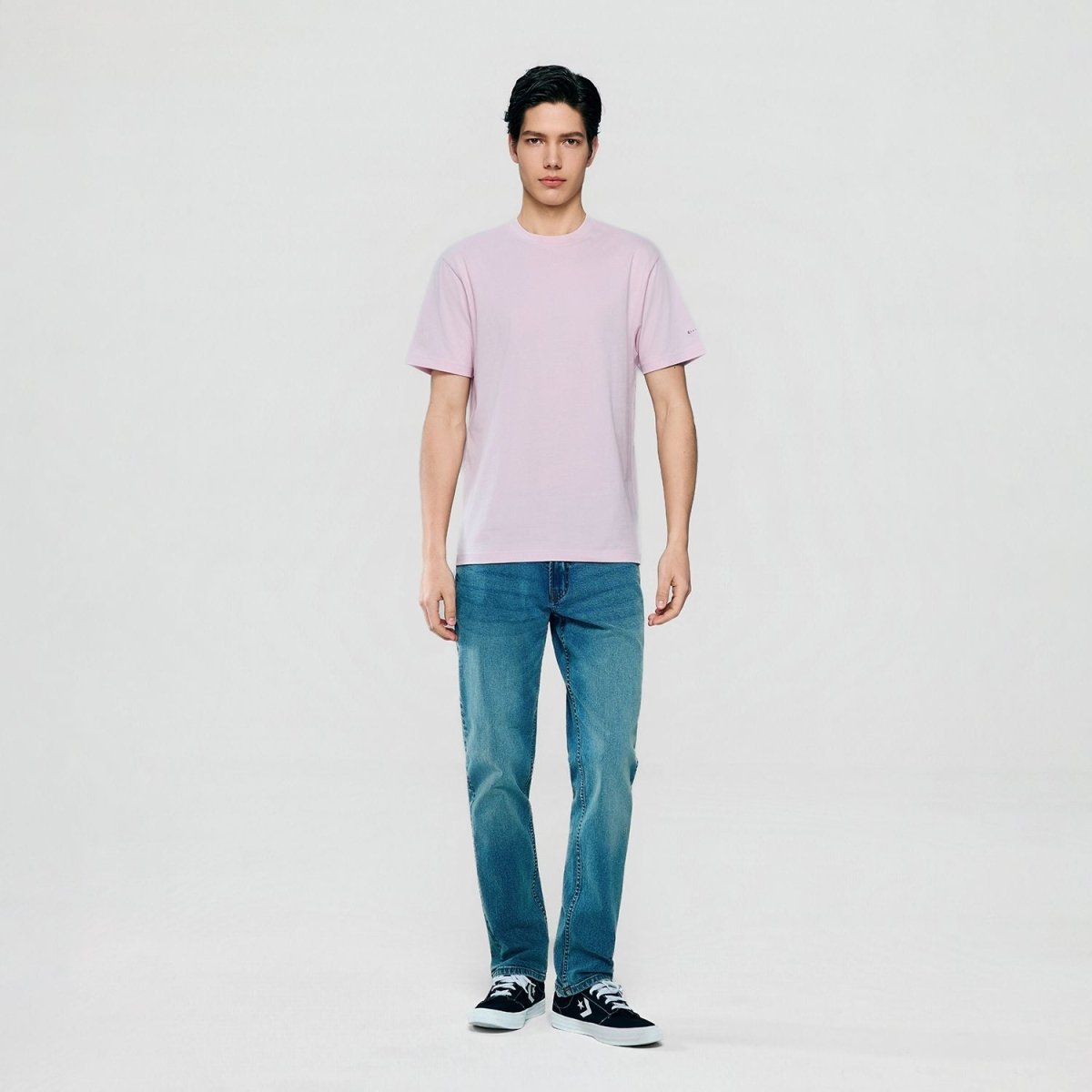 Giordano Men’s Slim Fit Cotton Crew Neck Tee - first_variant_option_2 Premium Tee for Giordano