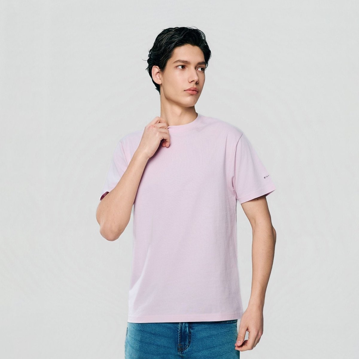 Giordano Men’s Slim Fit Cotton Crew Neck Tee - first_variant_option_2 Premium Tee for Giordano