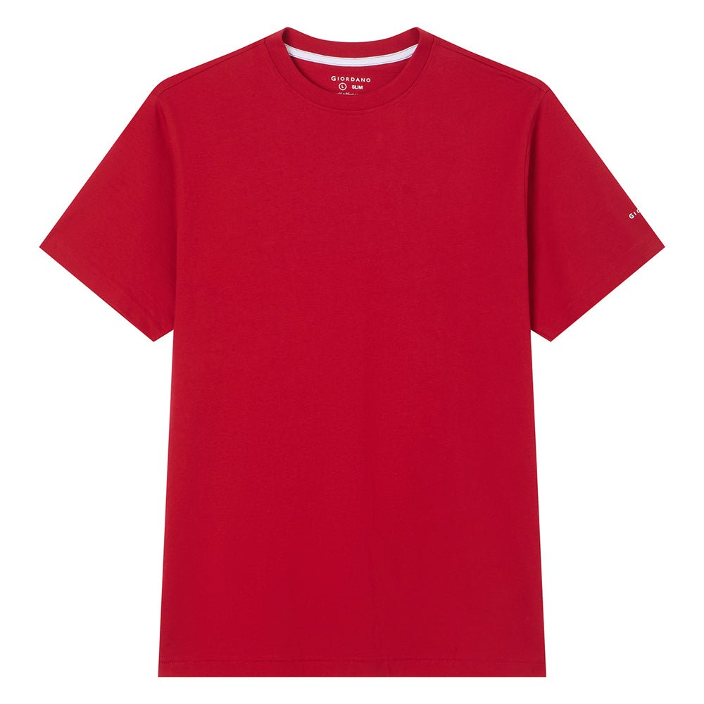 Giordano Men’S Slim Fit Cotton Crew Neck Tee - first_variant_option_2 Premium Tee for Giordano