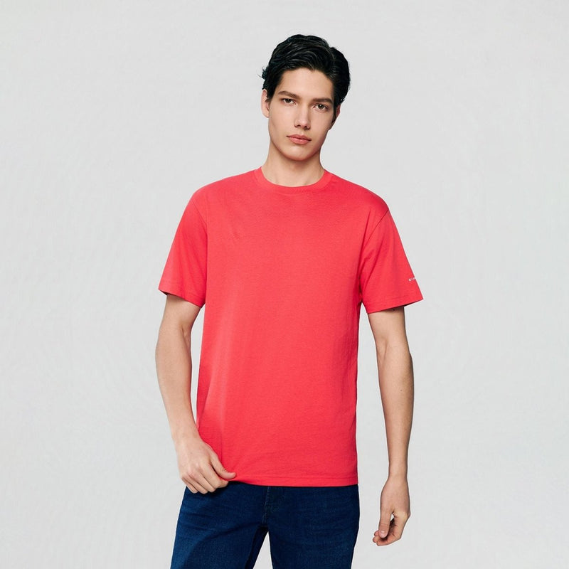 Giordano Men’s Slim Fit Cotton Crew Neck Tee - Premium Tee