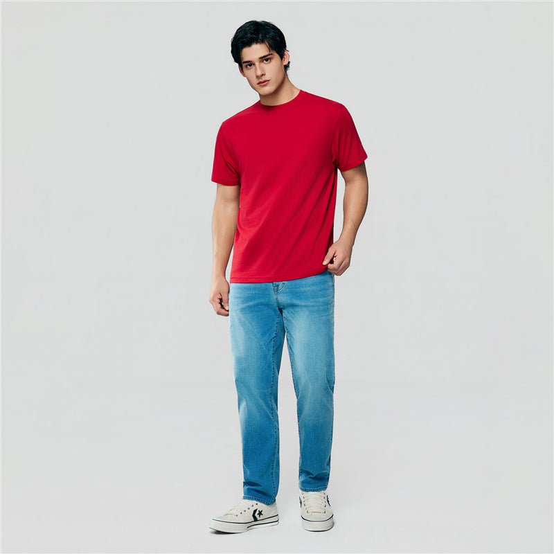 Giordano Men’S Slim Fit Cotton Crew Neck Tee - first_variant_option_2 Premium Tee for Giordano