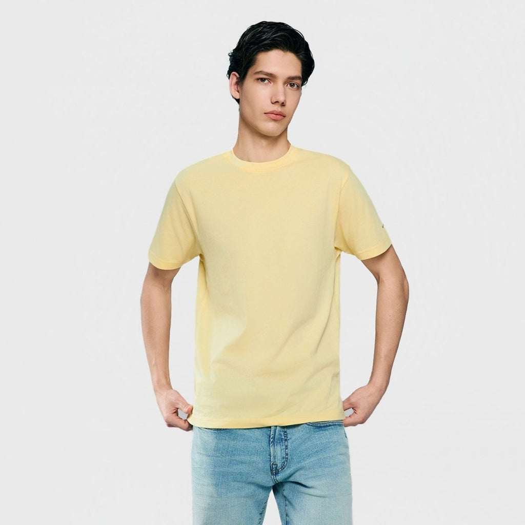 Giordano Men’s Slim Fit Cotton Crew Neck Tee - first_variant_option_2 Premium Tee for Giordano