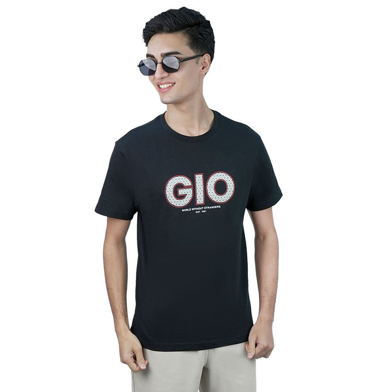Giordano Men’s Slim Fit Cotton Graphic Print Tee - Premium Print Tee