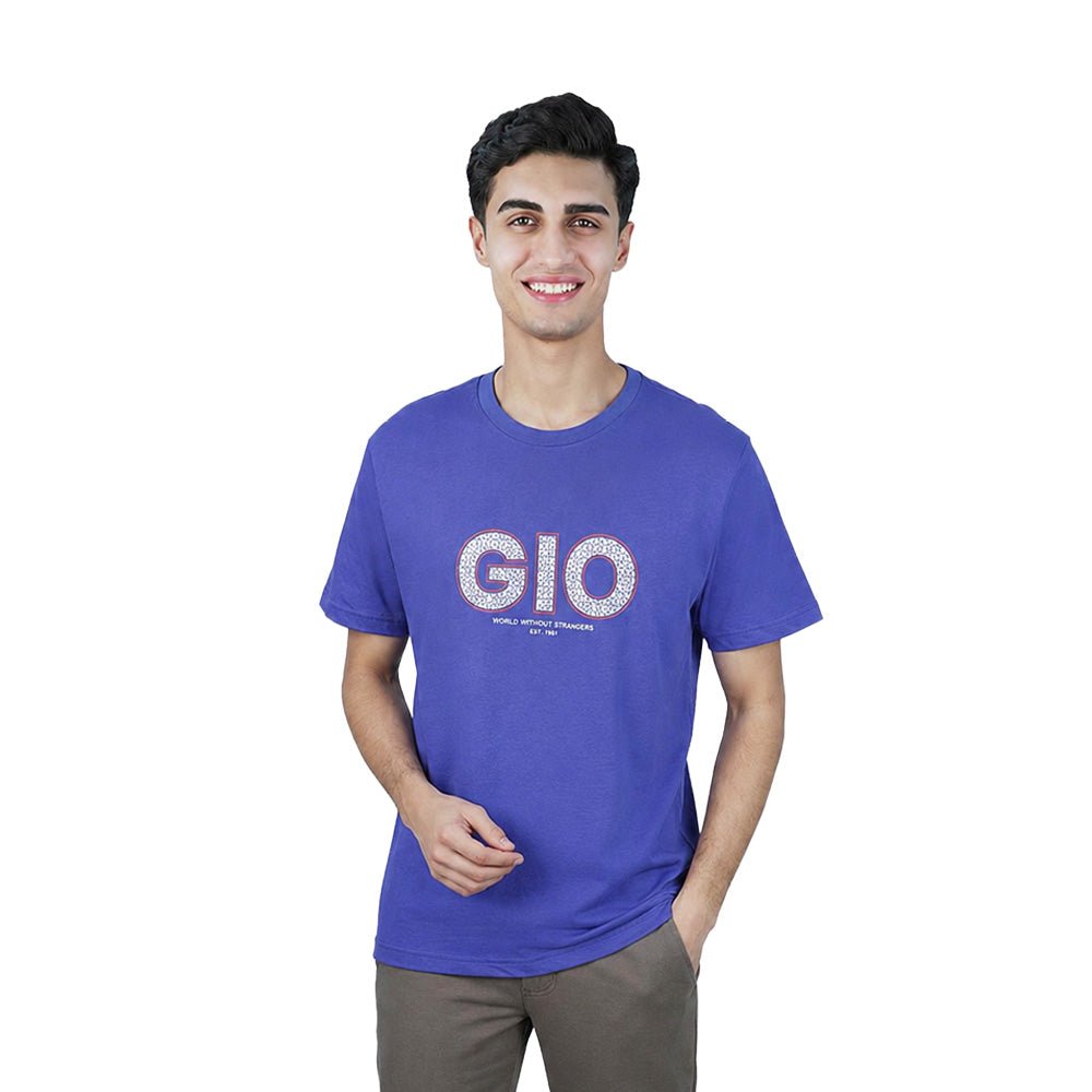 Giordano Men’s Slim Fit Cotton Graphic Print Tee - Premium Print Tee