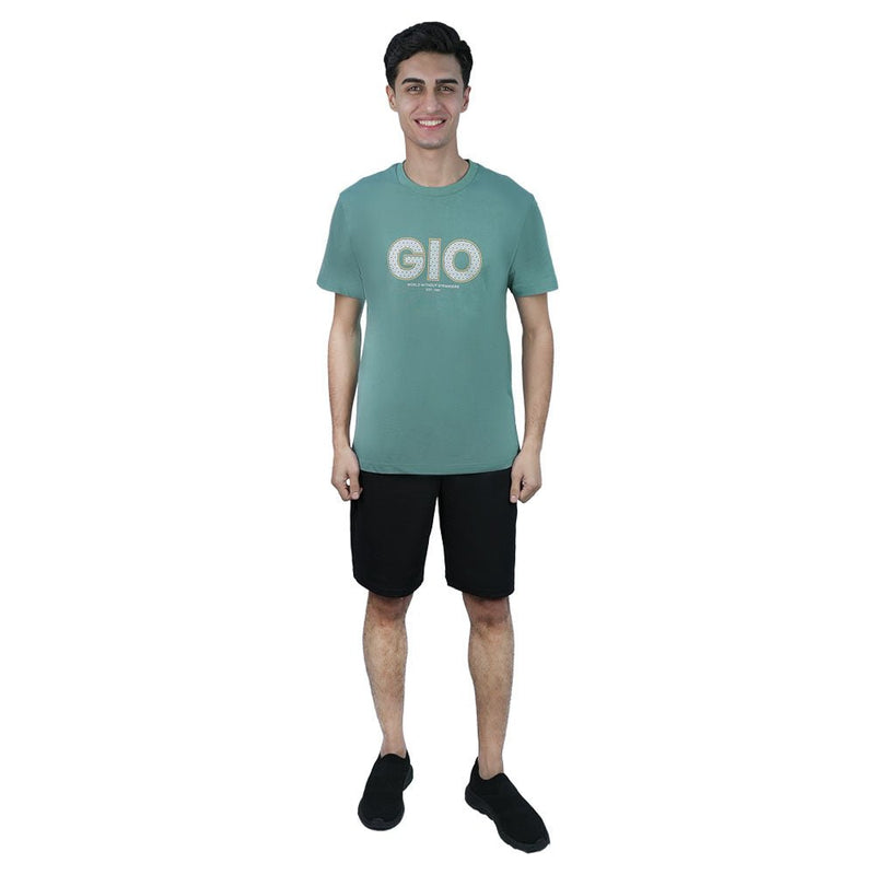Giordano Men’s Slim Fit Cotton Graphic Print Tee - Premium Print Tee