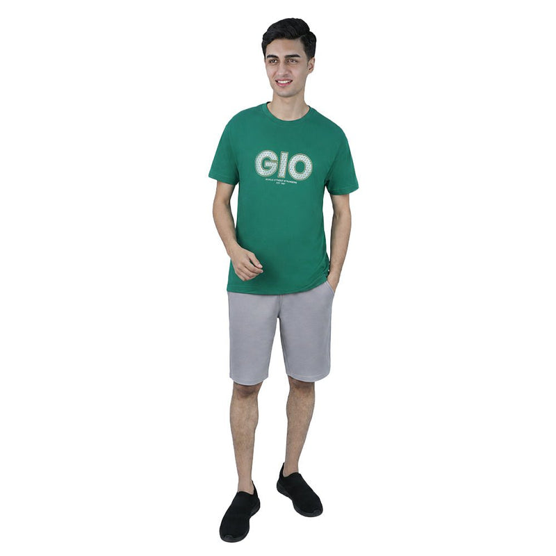 Giordano Men’s Slim Fit Cotton Graphic Print Tee - Premium Print Tee