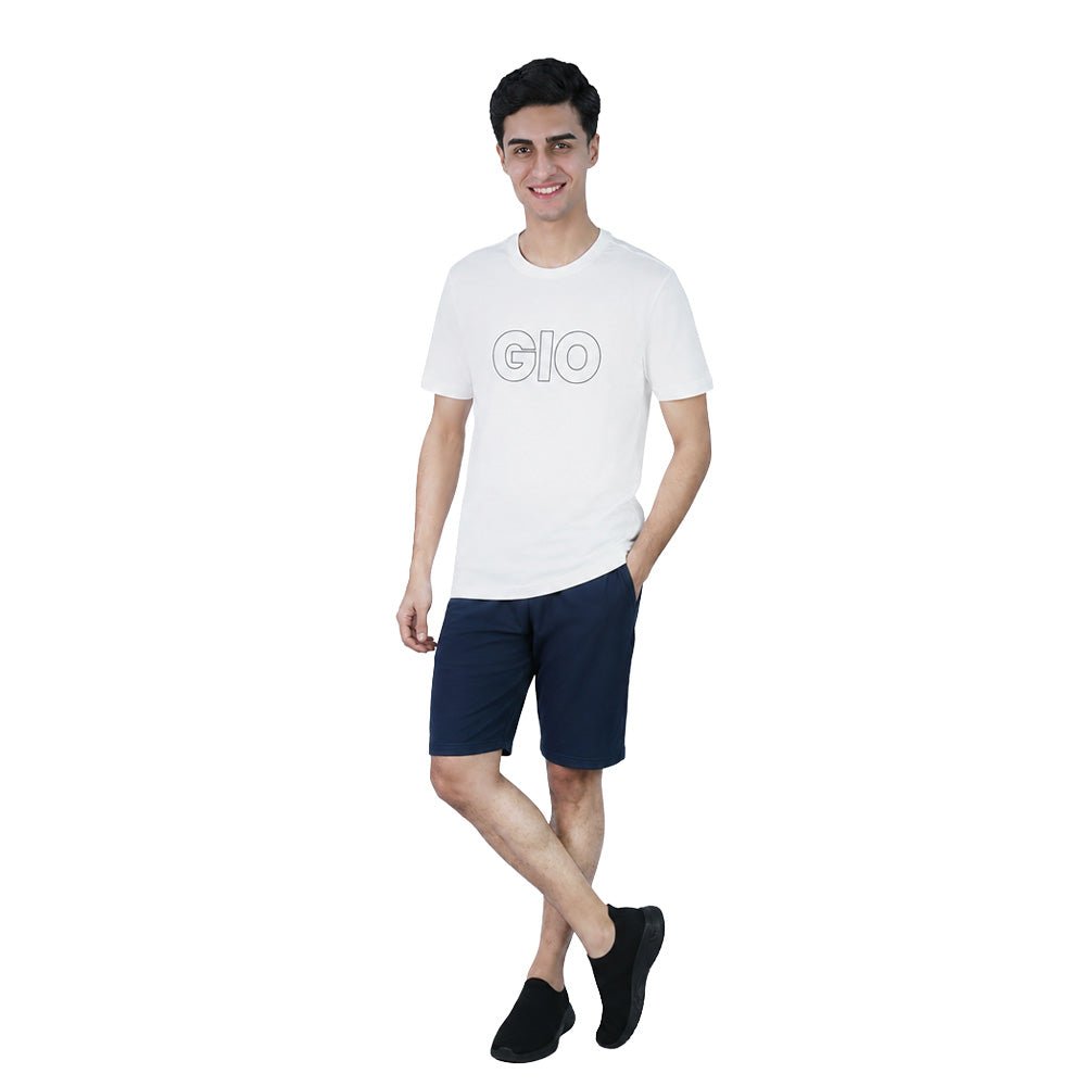Giordano Men’s Slim Fit Cotton Graphic Print Tee - Premium Print Tee