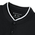 Giordano Men's Slim Fit Cotton Henley Tee - Premium Tee