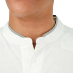 Giordano Men's Slim Fit Cotton Henley Tee - Premium Tee