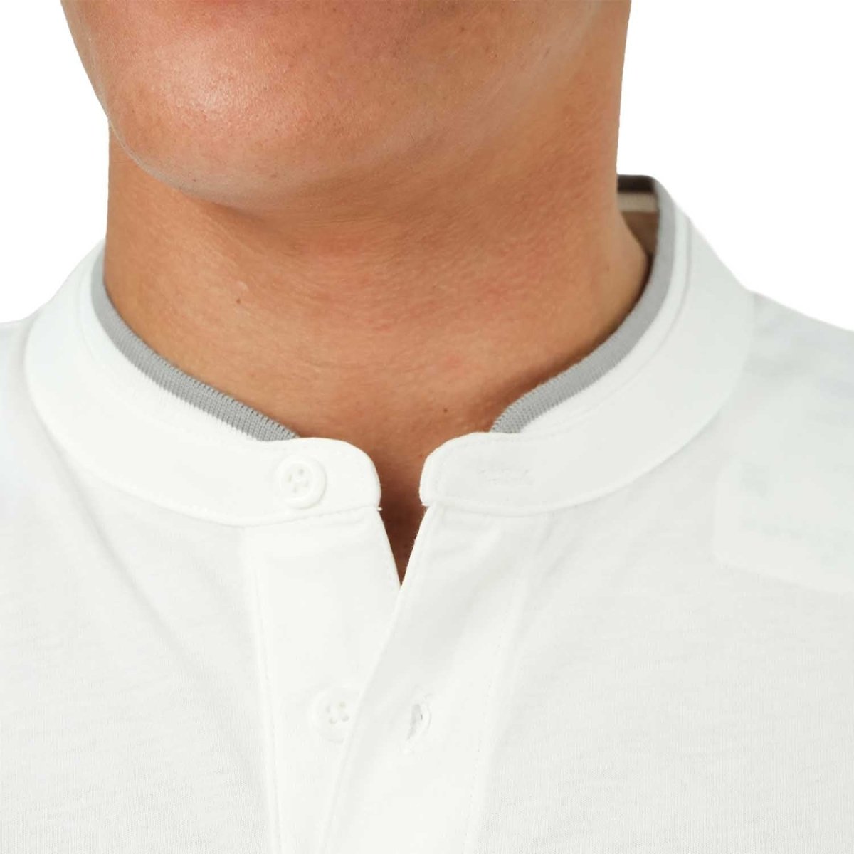 Giordano Men's Slim Fit Cotton Henley Tee - Premium Tee
