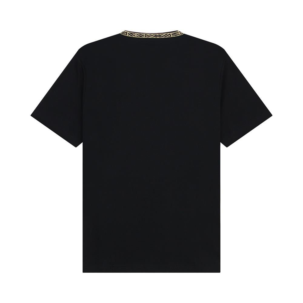 Giordano Men's Slim Fit Cotton Interlock Tee | Embroidered Tee - Premium Tee