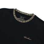 Giordano Men's Slim Fit Cotton Interlock Tee | Embroidered Tee - Premium Tee
