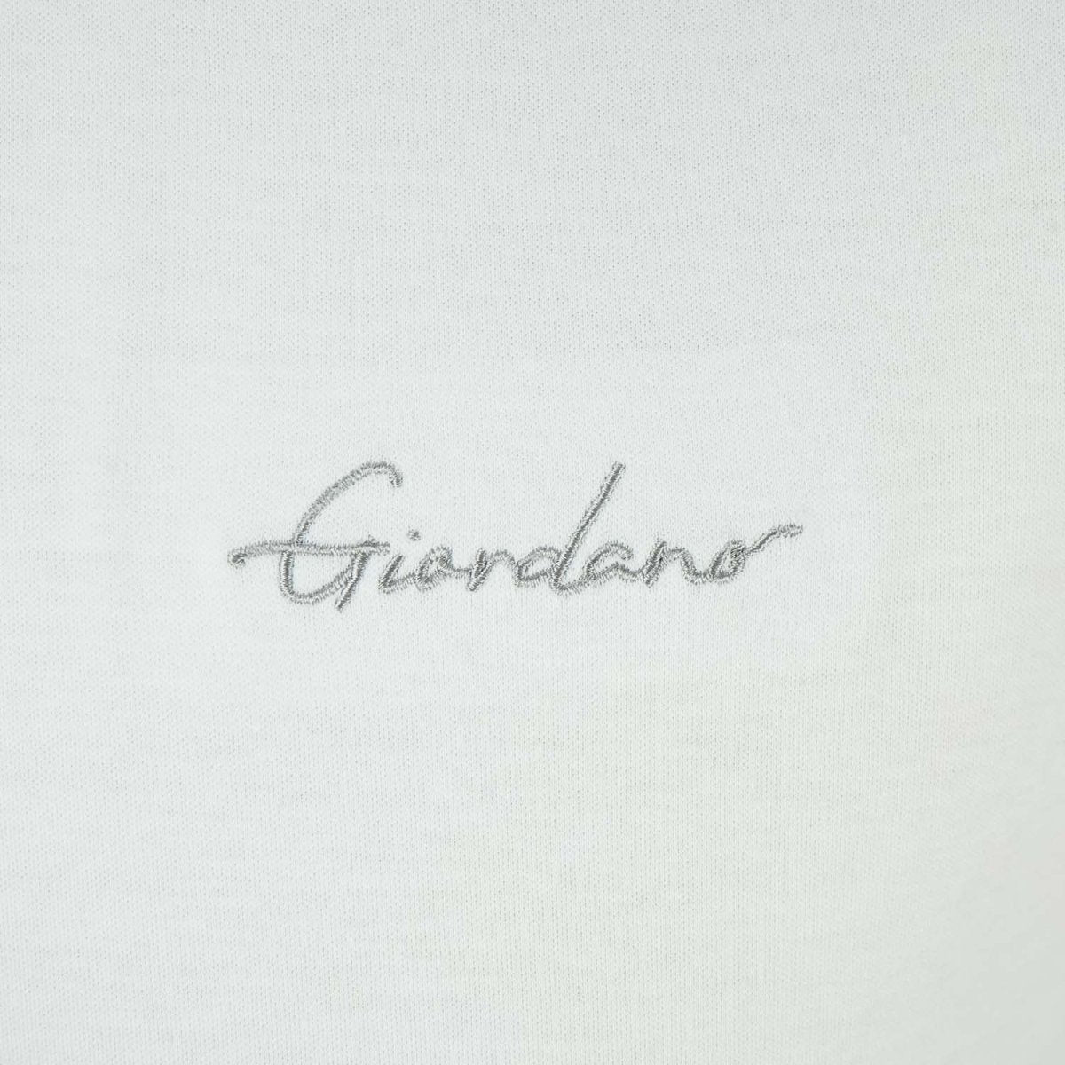 Giordano Men's Slim Fit Cotton Interlock Tee | Embroidered Tee - Premium Tee