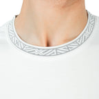 Giordano Men's Slim Fit Cotton Interlock Tee | Embroidered Tee - Premium Tee
