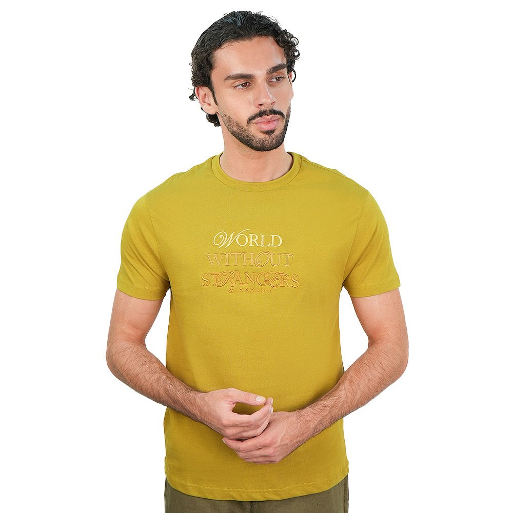 Giordano Men's Slim Fit Cotton Jersey Crew Neck Print Tee | WWS Graphic - first_variant_option_2 Premium Print Tee for Giordano