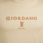 Giordano Men's Slim Fit Cotton Jersey Signature Print Tee - Premium Print Tee