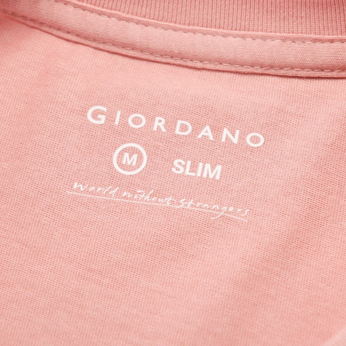 Giordano Men's Slim Fit Cotton Jersey Signature Print Tee - Premium Print Tee