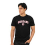 Giordano Men's Slim Fit Cotton Jersey Tee | Signature Print & Comfort - Premium Print Tee
