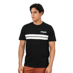 Giordano Men's Slim Fit Cotton Jersey Tee | Signature Print & Comfort - Premium Print Tee
