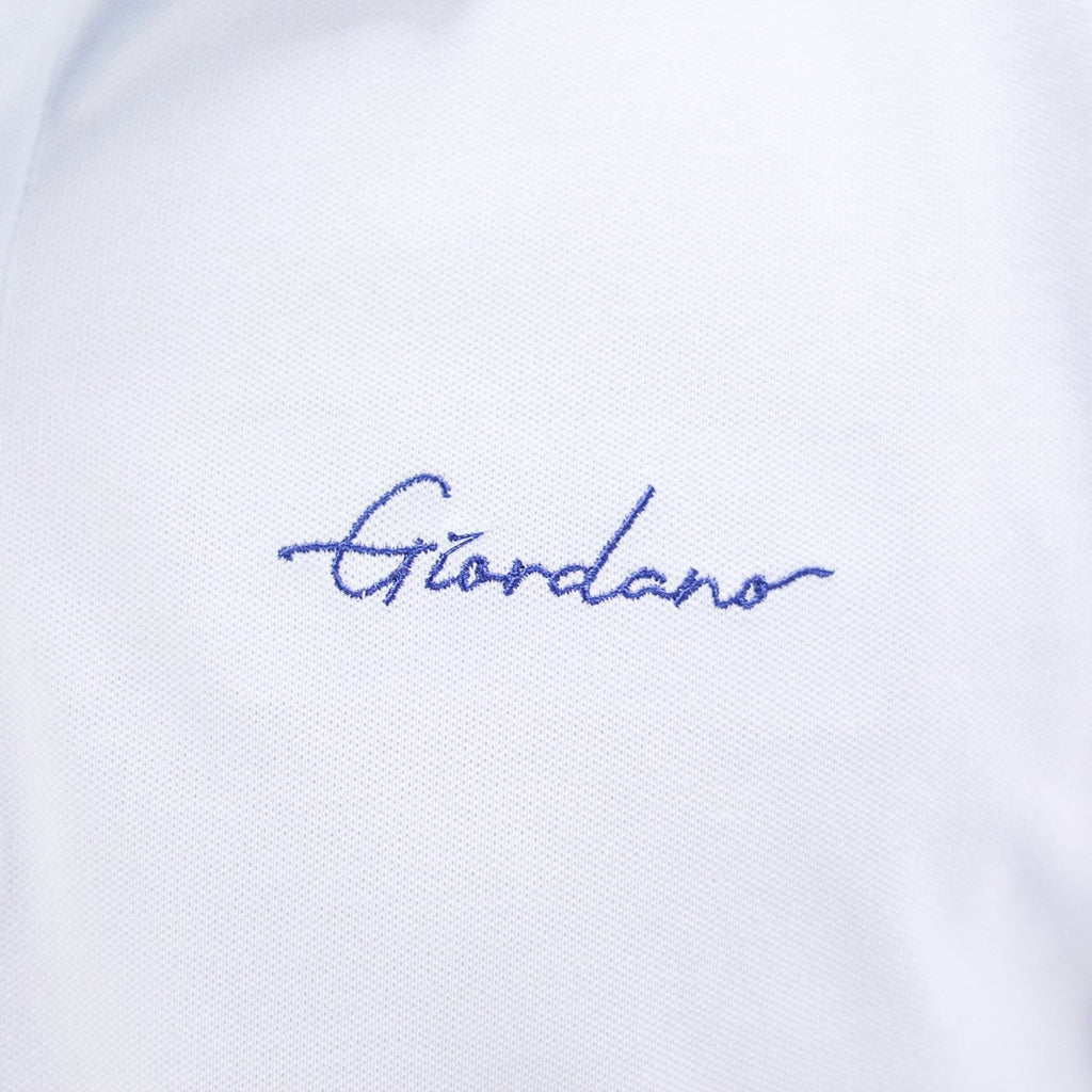 Giordano Men's Slim Fit Cotton Polo Shirt With Sailboat Embroidery - Premium Polo
