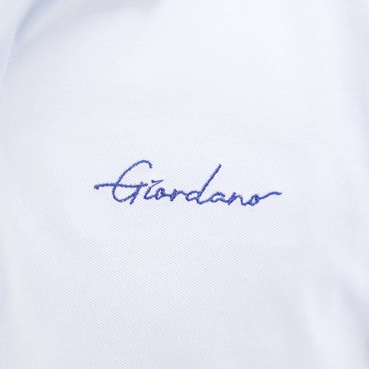 Giordano Men's Slim Fit Cotton Polo Shirt With Sailboat Embroidery - Premium Polo