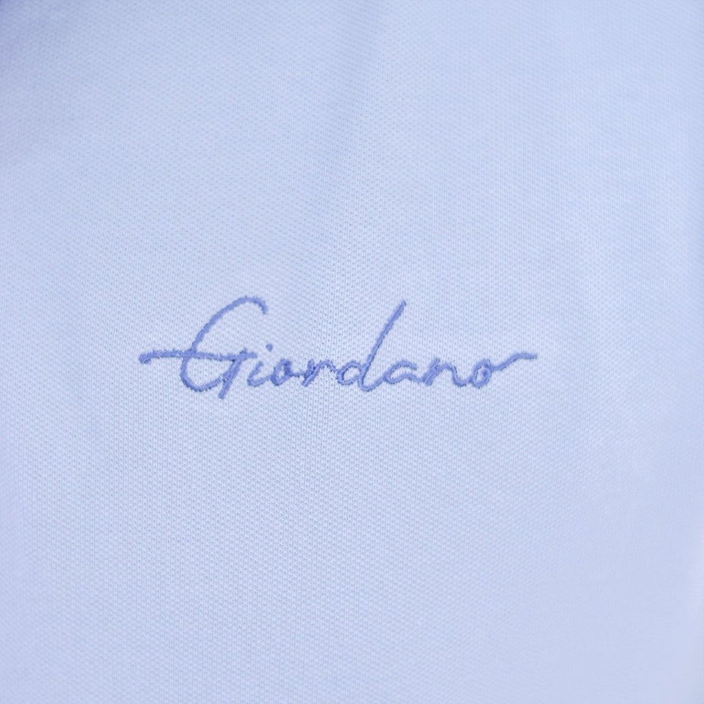 Giordano Men's Slim Fit Cotton Polo Shirt With Sailboat Embroidery - Premium Polo
