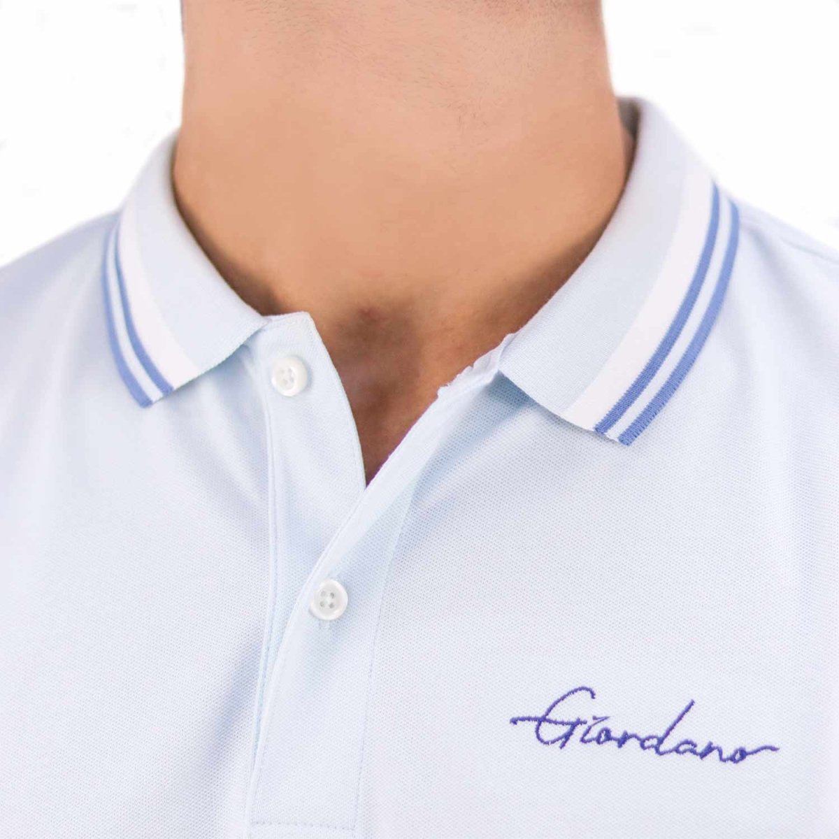 Giordano Men's Slim Fit Cotton Polo Shirt With Sailboat Embroidery - Premium Polo
