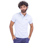 Giordano Men's Slim Fit Cotton Polo Shirt With Sailboat Embroidery - Premium Polo