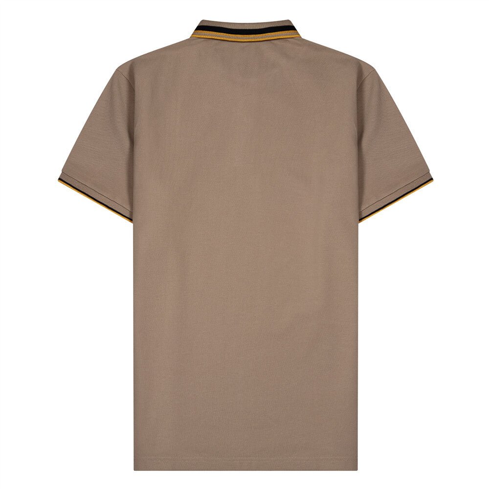 Giordano Men's Slim Fit Cotton Polo Shirt With Sailboat Embroidery - Premium Polo