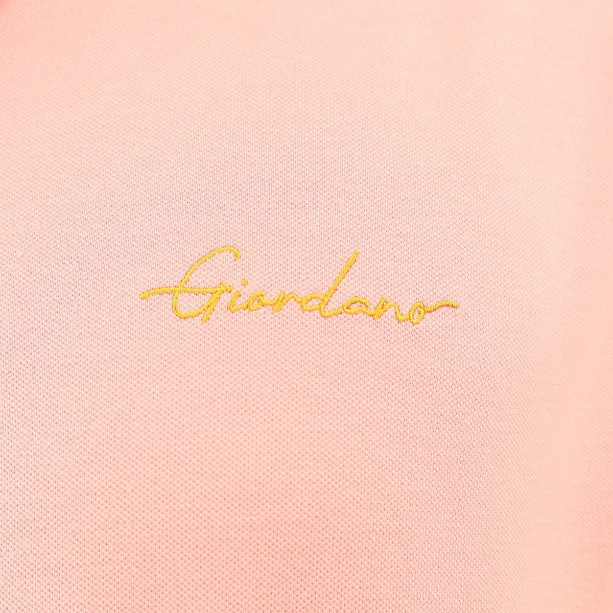 Giordano Men's Slim Fit Cotton Polo Shirt With Sailboat Embroidery - Premium Polo