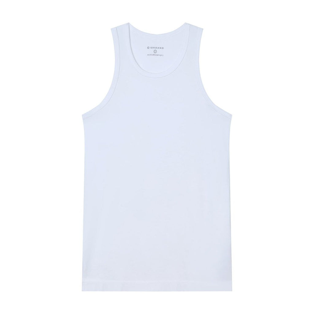 Giordano Men's Slim Fit Cotton Rib Tank Top (3 - Pack) - first_variant_option_2 Premium Innerwear for Giordano