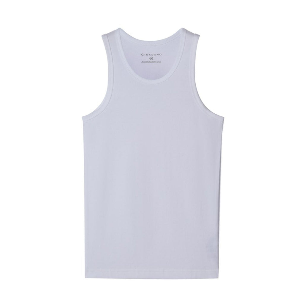 Giordano Men's Slim Fit Cotton Rib Tank Top (3 - Pack) - first_variant_option_2 Premium Innerwear for Giordano