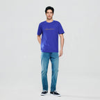 Giordano Men’s Slim Fit Cotton Signature Print Tee - Premium Print Tee