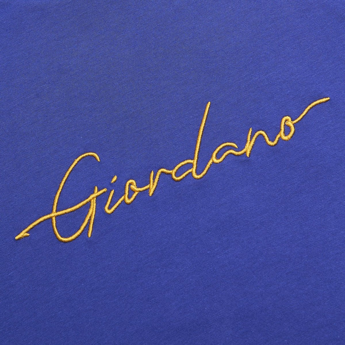 Giordano Men’s Slim Fit Cotton Signature Print Tee - Premium Print Tee