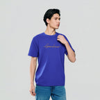 Giordano Men’s Slim Fit Cotton Signature Print Tee - Premium Print Tee