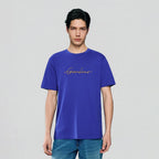Giordano Men’s Slim Fit Cotton Signature Print Tee - Premium Print Tee