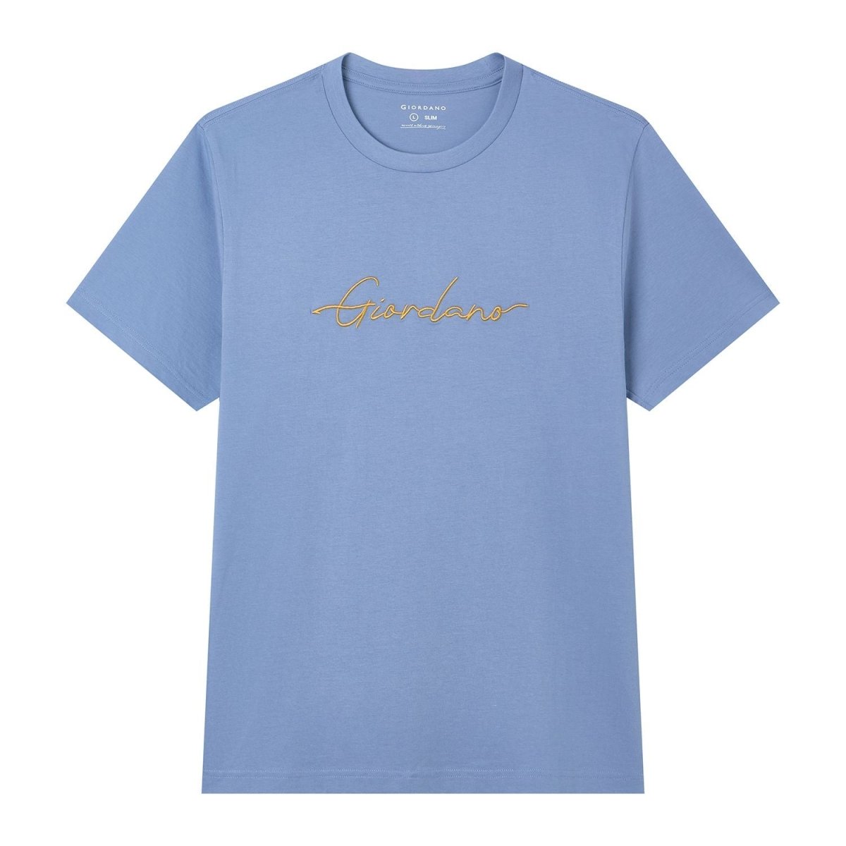 Giordano Men’s Slim Fit Cotton Signature Print Tee - first_variant_option_2 Premium Print Tee for Giordano