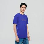 Giordano Men’s Slim Fit Cotton Signature Print Tee - Premium Print Tee