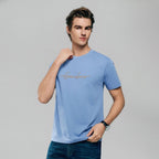 Giordano Men’s Slim Fit Cotton Signature Print Tee - first_variant_option_2 Premium Print Tee for Giordano
