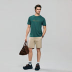 Giordano Men’s Slim Fit Cotton Signature Print Tee - first_variant_option_2 Premium Print Tee for Giordano