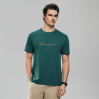 Giordano Men’s Slim Fit Cotton Signature Print Tee - first_variant_option_2 Premium Print Tee for Giordano